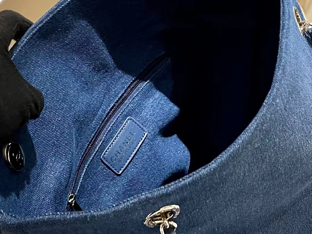 CHANE1 チェーンデニムショッピングバッグ【50％割引+送料無料】