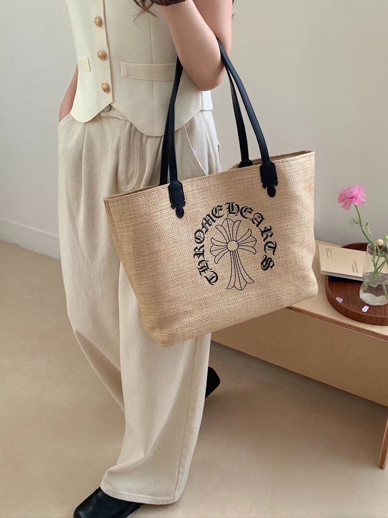 Chr0me Hearts織られたショッピングバッグ【 50％割引+送料無料】