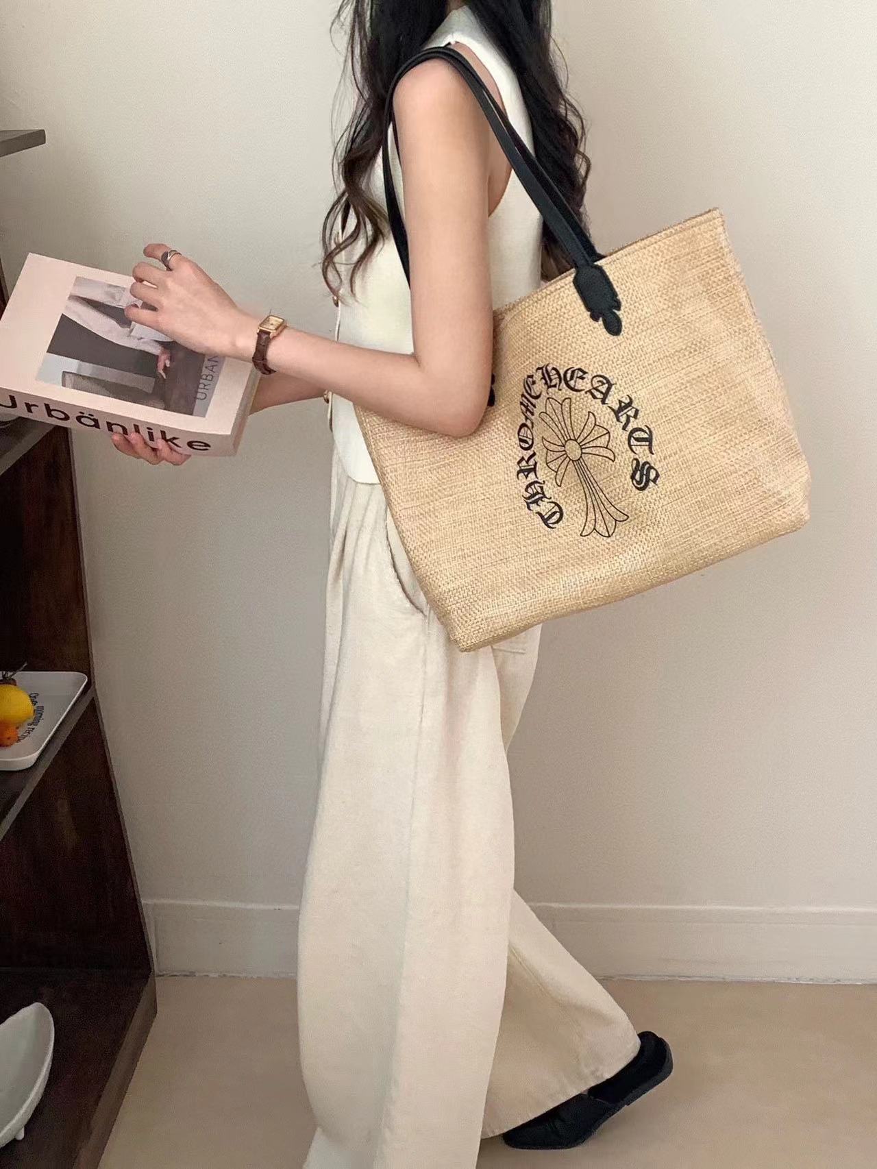 Chr0me Hearts織られたショッピングバッグ【 50％割引+送料無料】