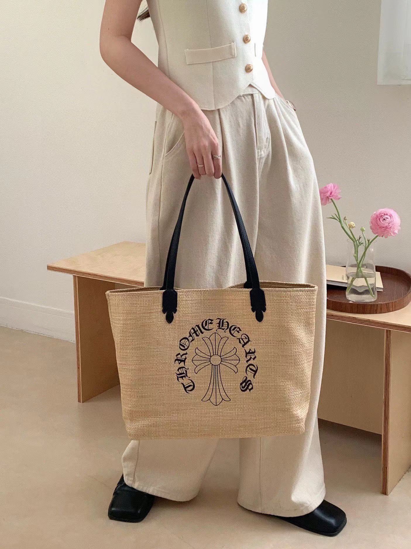 Chr0me Hearts織られたショッピングバッグ【 50％割引+送料無料】