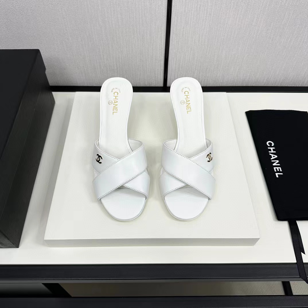 CHANE1 高品質パールハイヒールスリッパ【50％割引+送料無料】