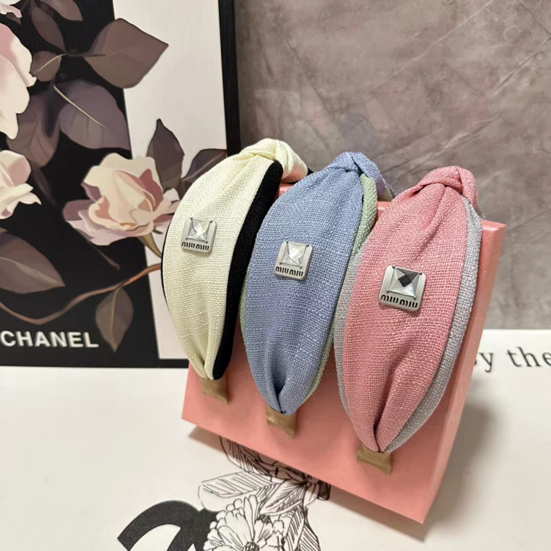 M1UM1U シンプルなカラーマッチングのヘッドバンド【50％割引+送料無料】