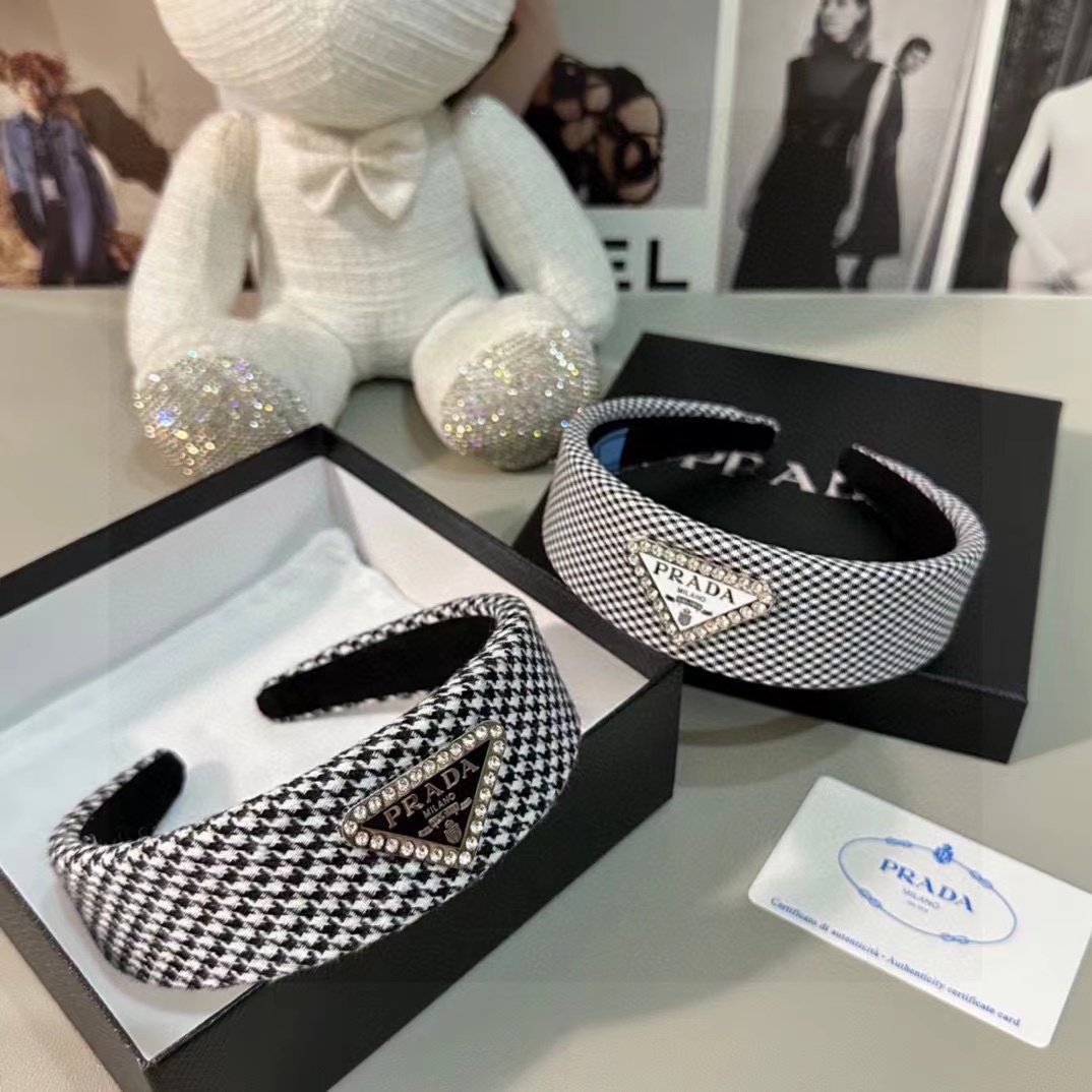 PR4DA 千鳥格子ヘッドバンド【50％割引+送料無料】