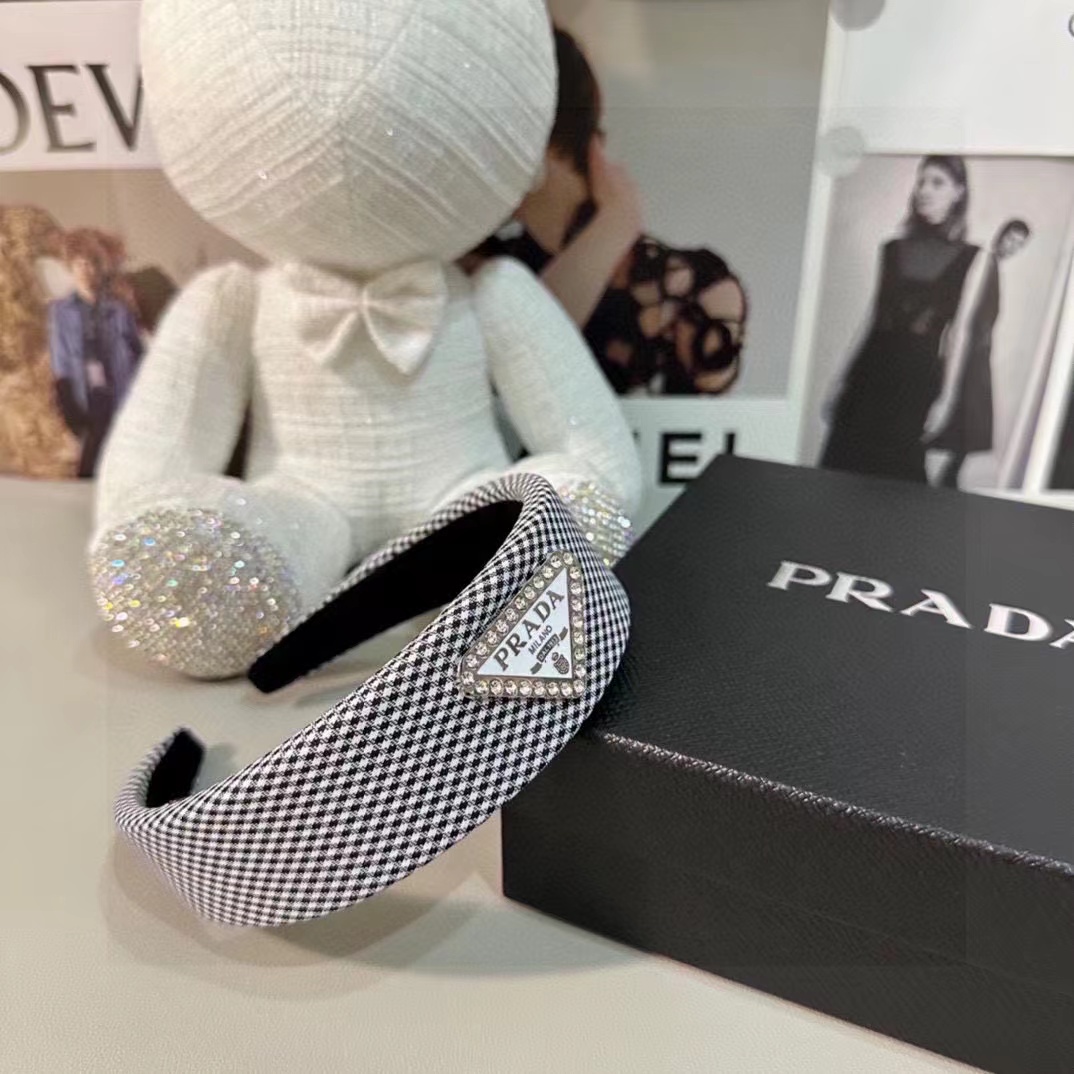 PR4DA 千鳥格子ヘッドバンド【50％割引+送料無料】