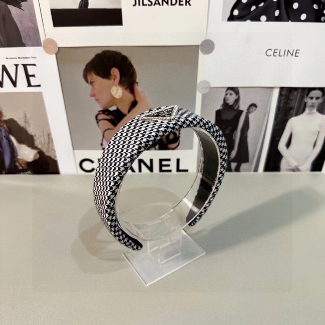 PR4DA 千鳥格子ヘッドバンド【50％割引+送料無料】