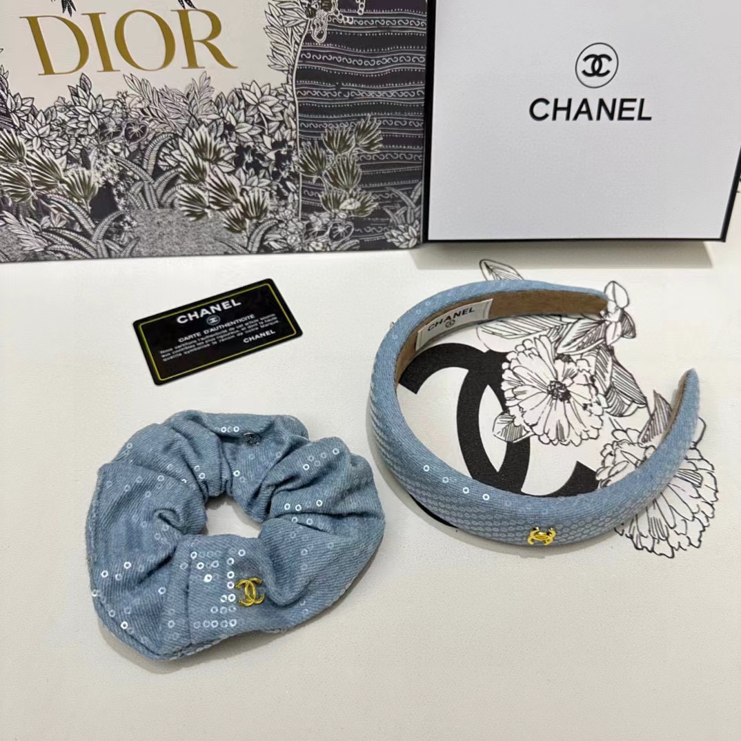 CHANE1 ヘアゴム+カチューシャ 2点セット【50％割引+送料無料】