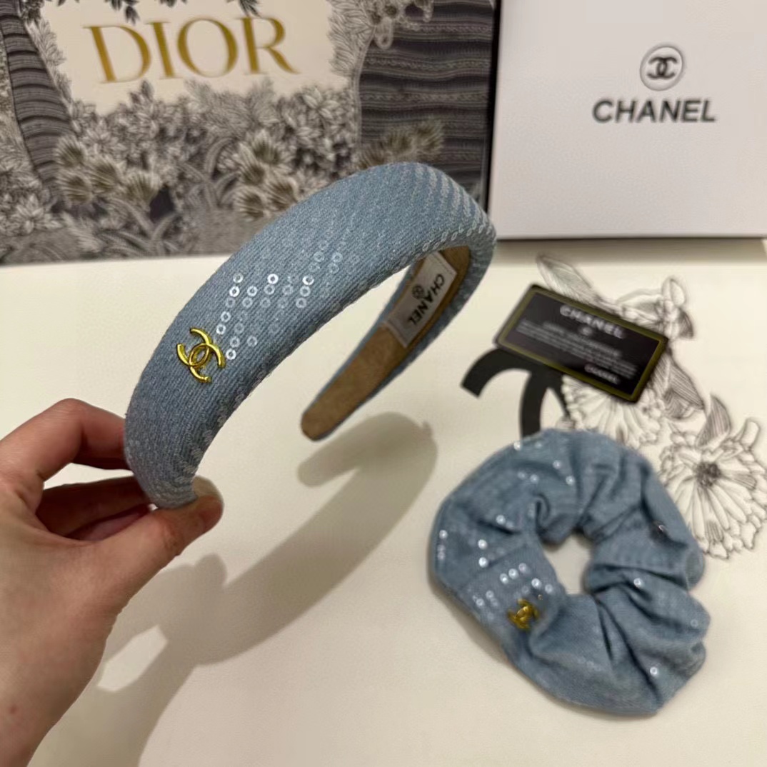 CHANE1 ヘアゴム+カチューシャ 2点セット【50％割引+送料無料】