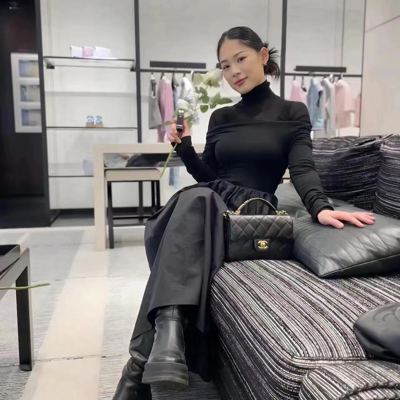 CHANE1 チェーンハンドバッグ【50％割引+送料無料】