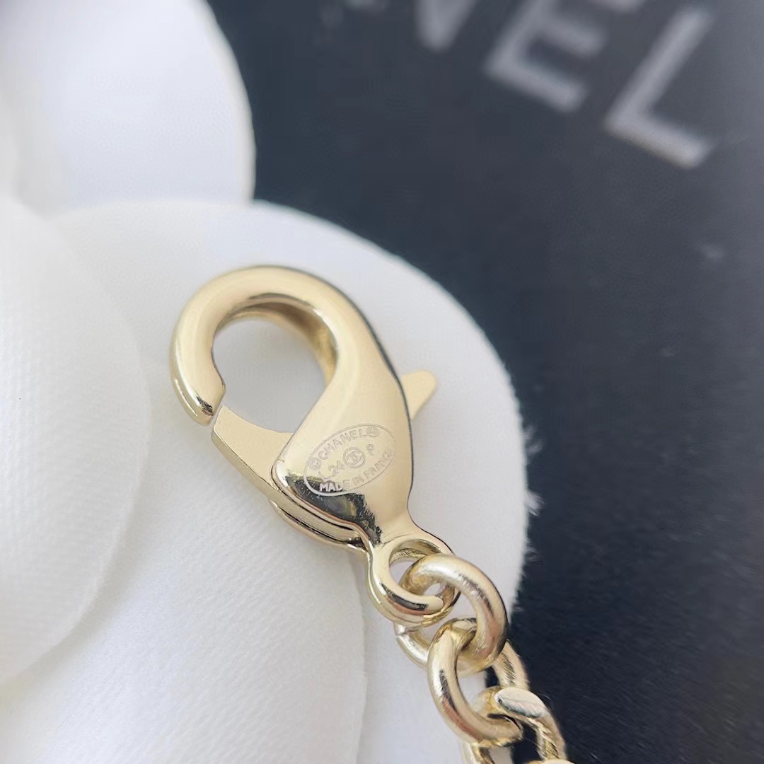 CHANE1 ラインストーン チェーン ダブル C ネックレス【 50％割引+送料無料】