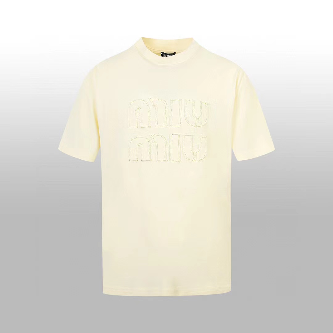 M1UM1U シンプルレター メンズ Tシャツ【 50％割引+送料無料】