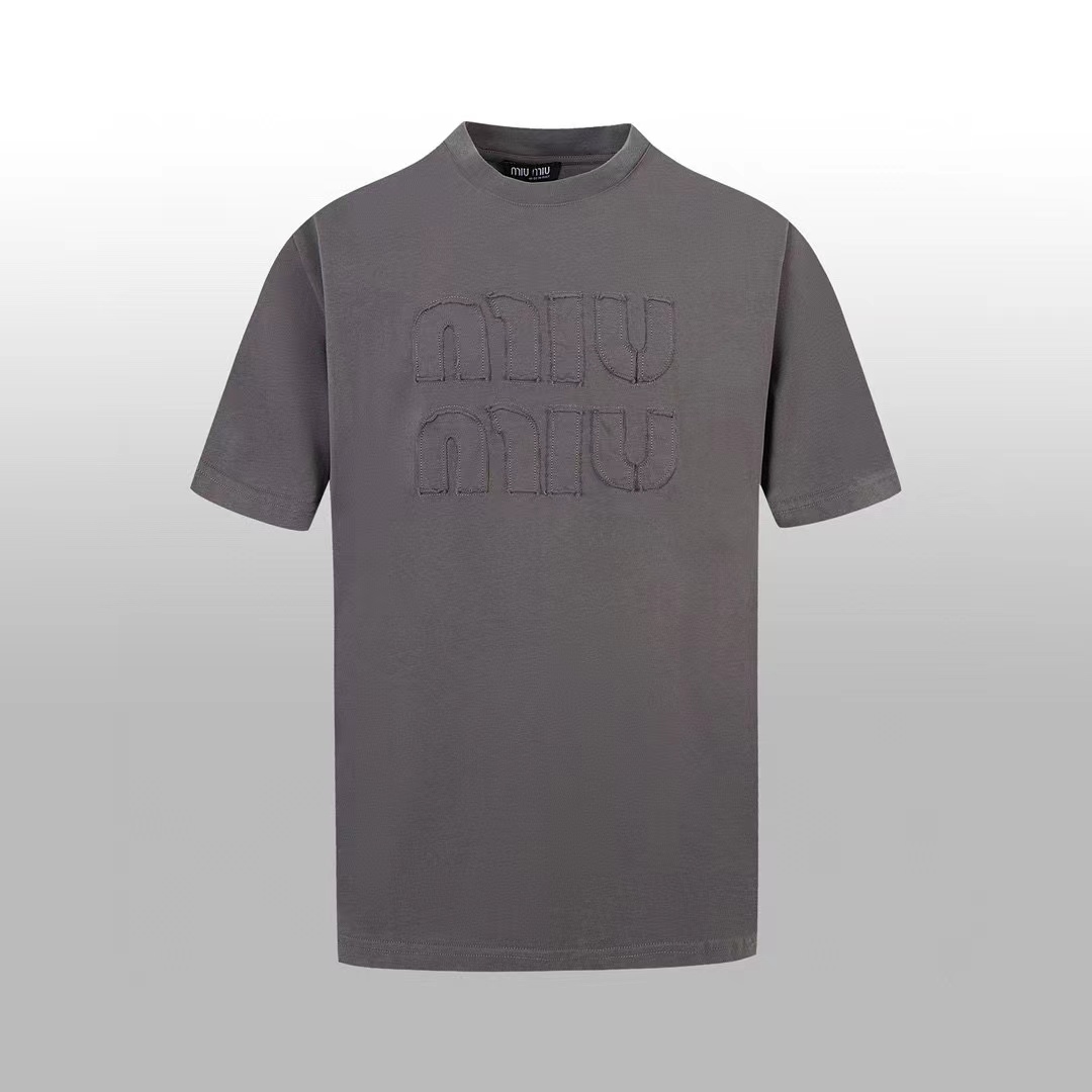 M1UM1U シンプルレター メンズ Tシャツ【 50％割引+送料無料】