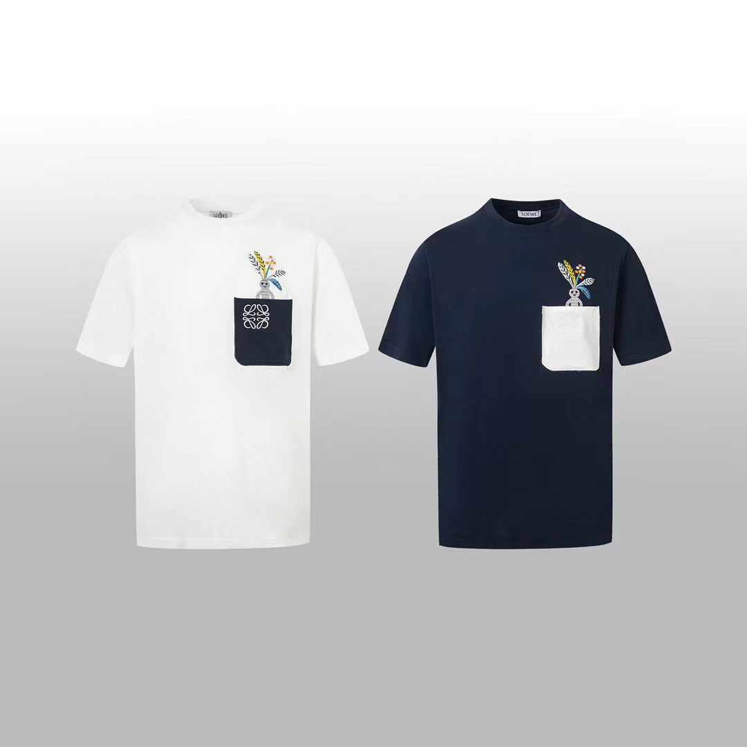 L0WEW ロゴ刺繍 メンズ Tシャツ【 50％割引+送料無料】