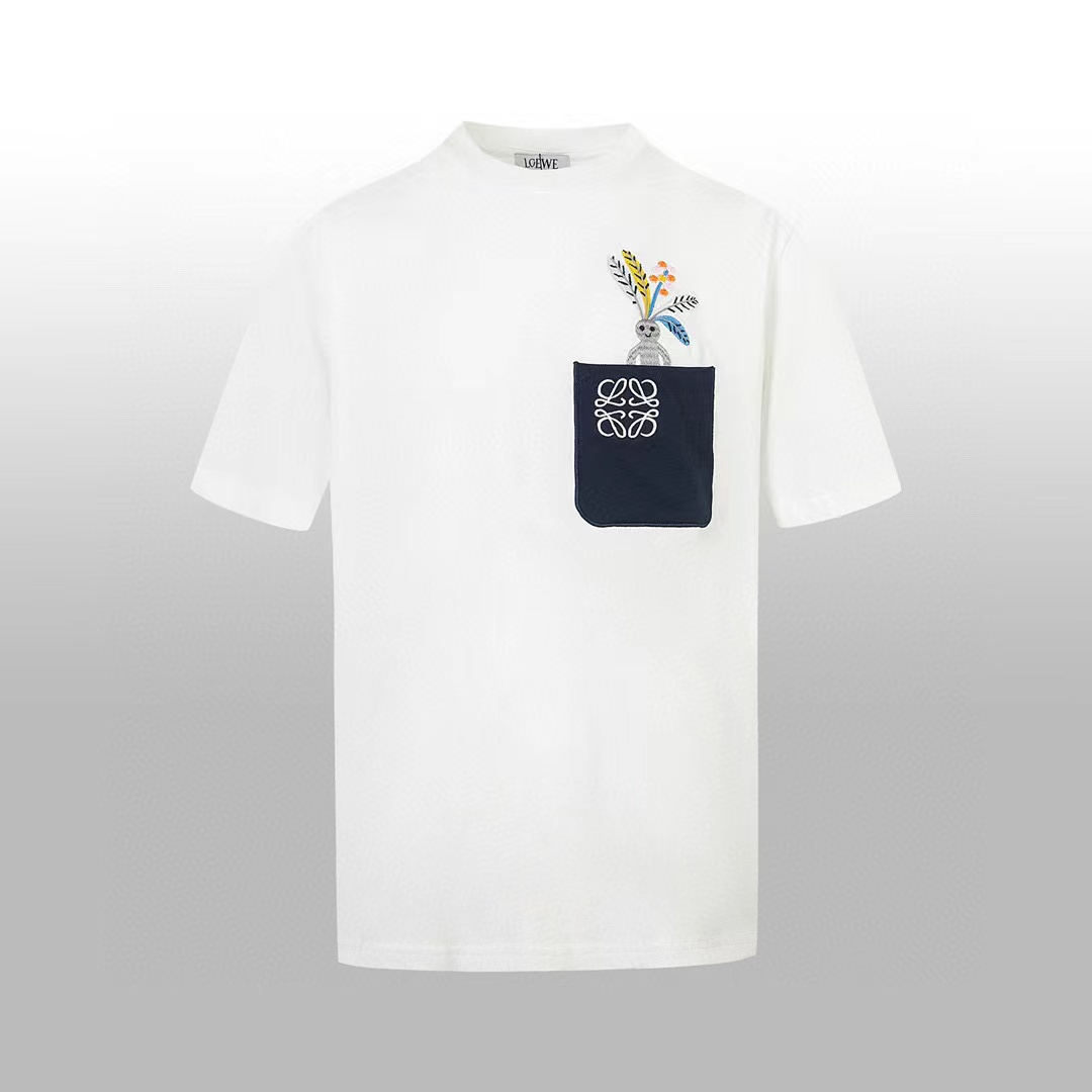 L0WEW ロゴ刺繍 メンズ Tシャツ【 50％割引+送料無料】
