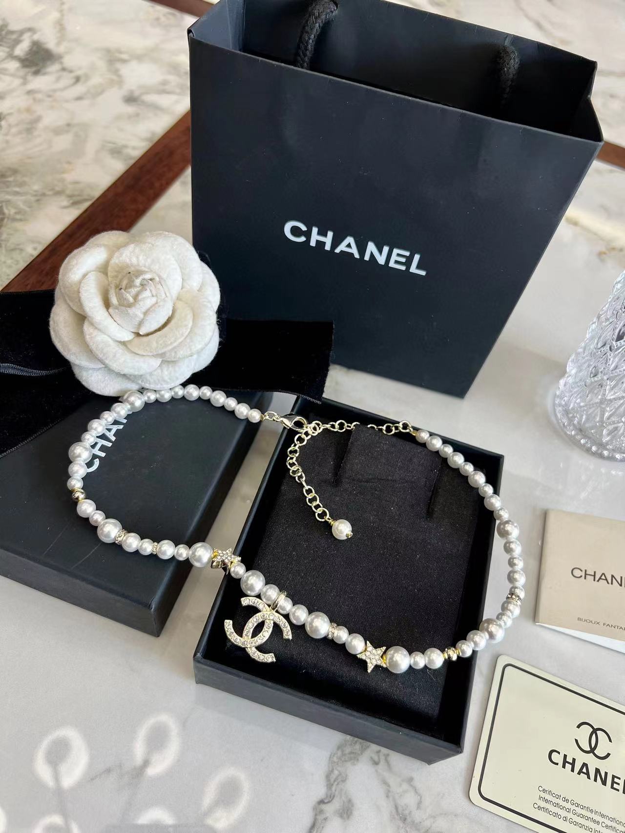 CHANE1 五芒星パールネックレス【 50％割引+送料無料】