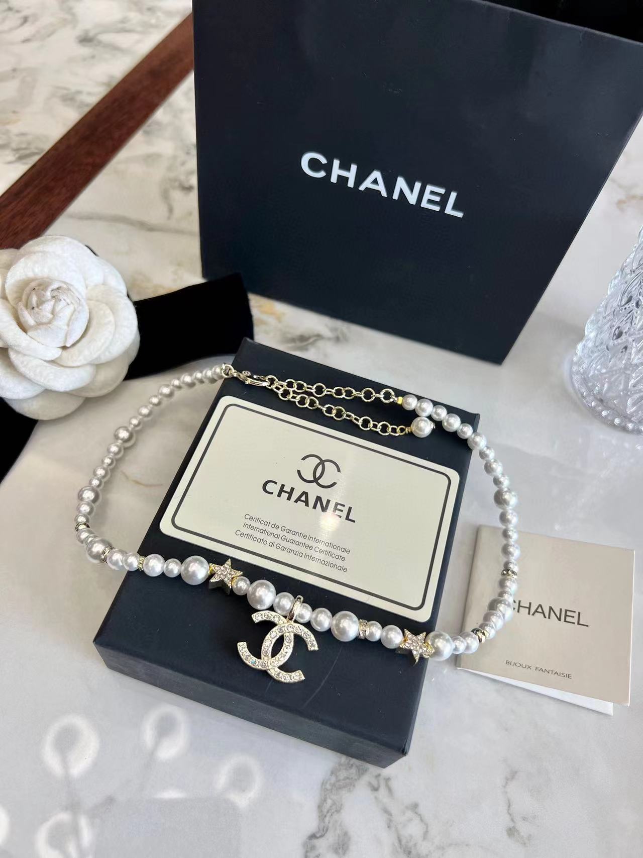 CHANE1 五芒星パールネックレス【 50％割引+送料無料】