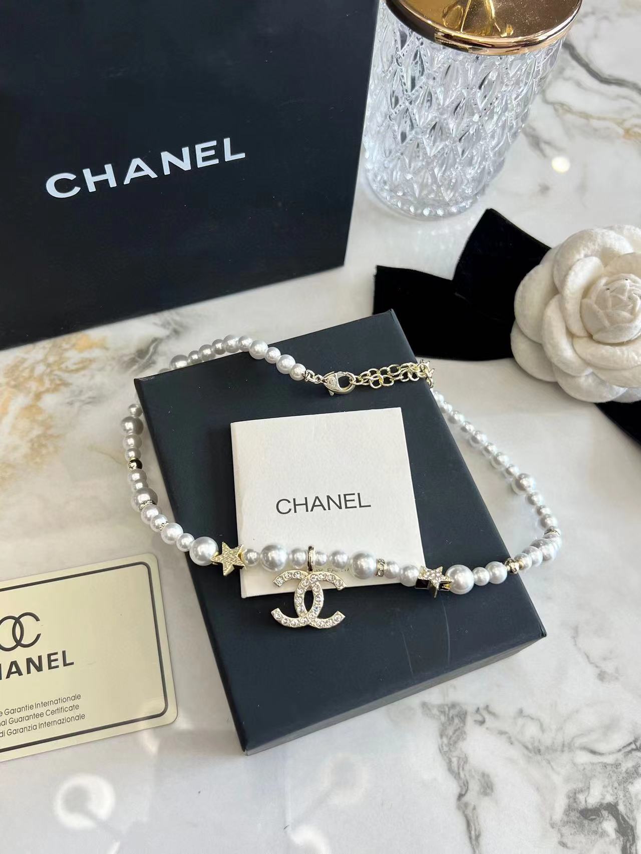 CHANE1 五芒星パールネックレス【 50％割引+送料無料】