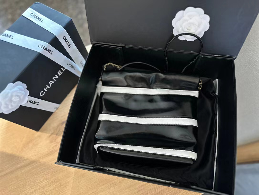 CHANE1 ストライプチェーンショッピングバッグ【 50％割引+送料無料】