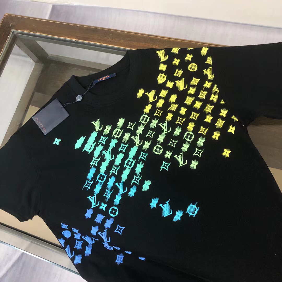 LV グラデーション メンズ T シャツ【 50％割引+送料無料】