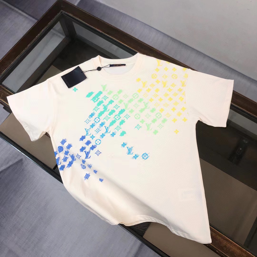 LV グラデーション メンズ T シャツ【 50％割引+送料無料】