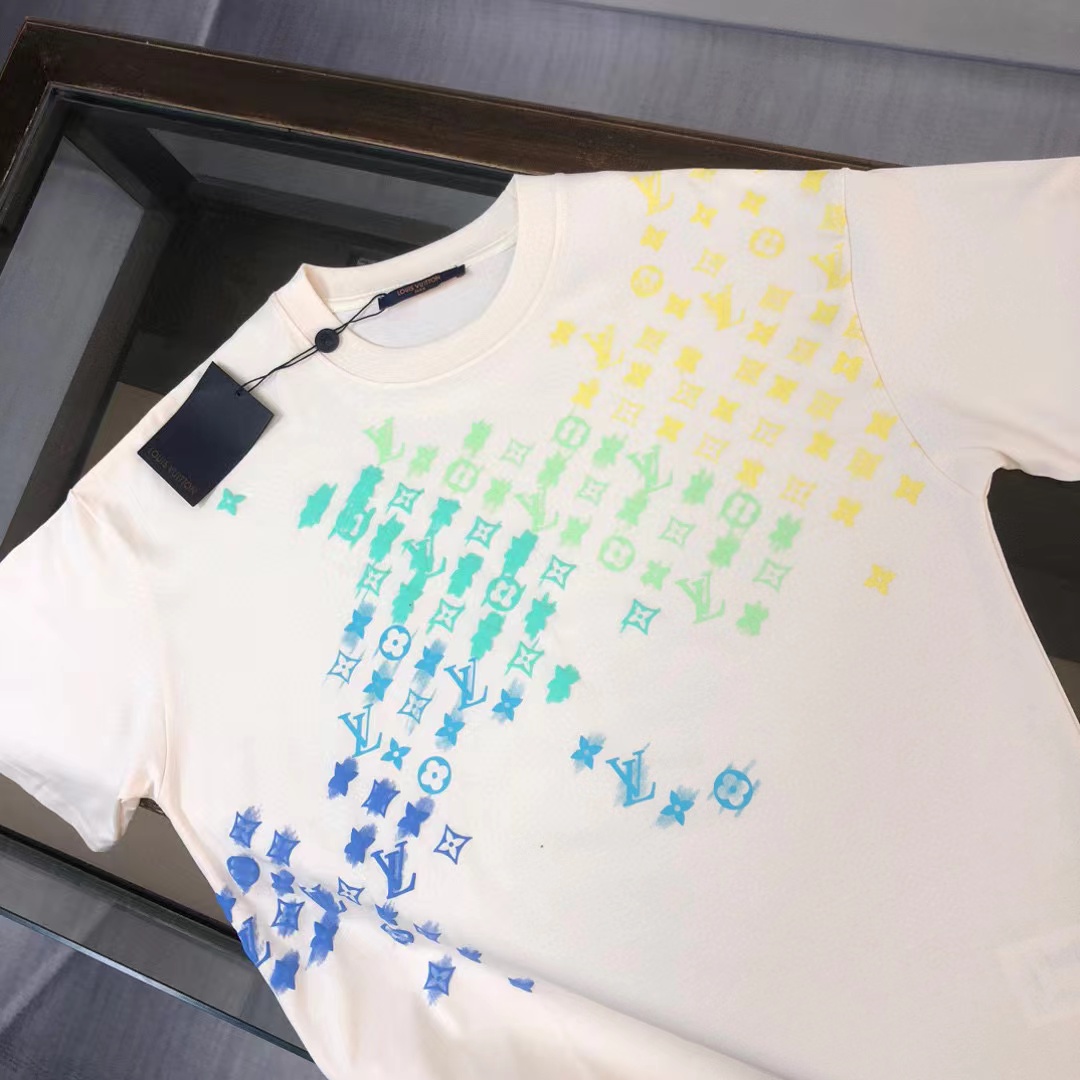 LV グラデーション メンズ T シャツ【 50％割引+送料無料】