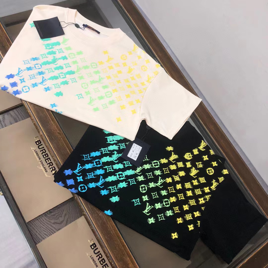 LV グラデーション メンズ T シャツ【 50％割引+送料無料】