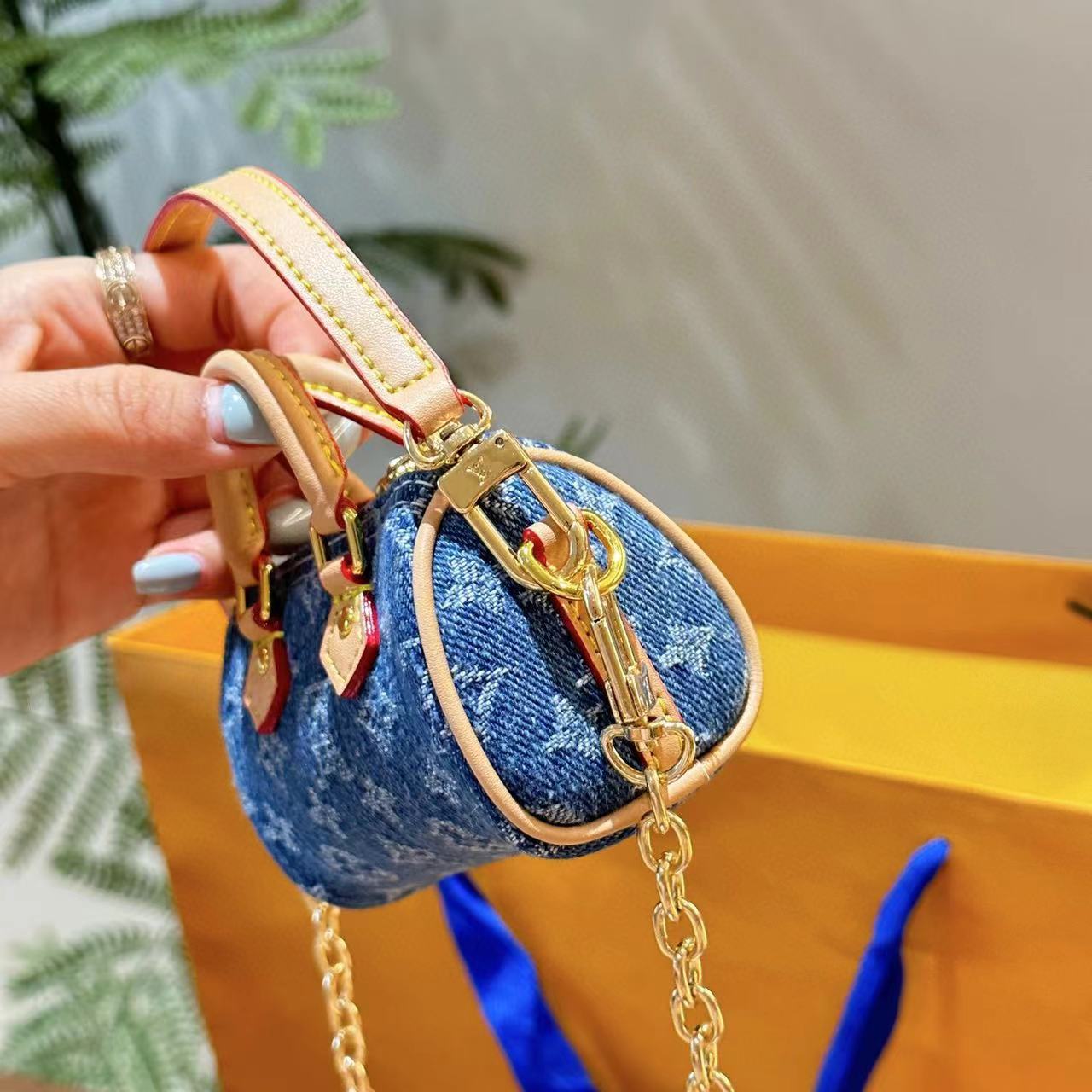 LV mini デニムハンドバッグ【50％割引+送料無料】