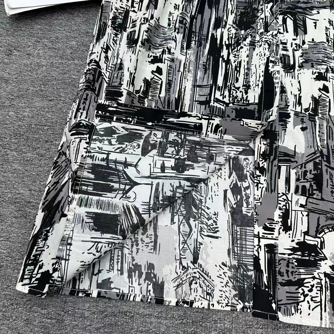 DI0R高品質インクパターンのドレス【 50％割引+送料無料】