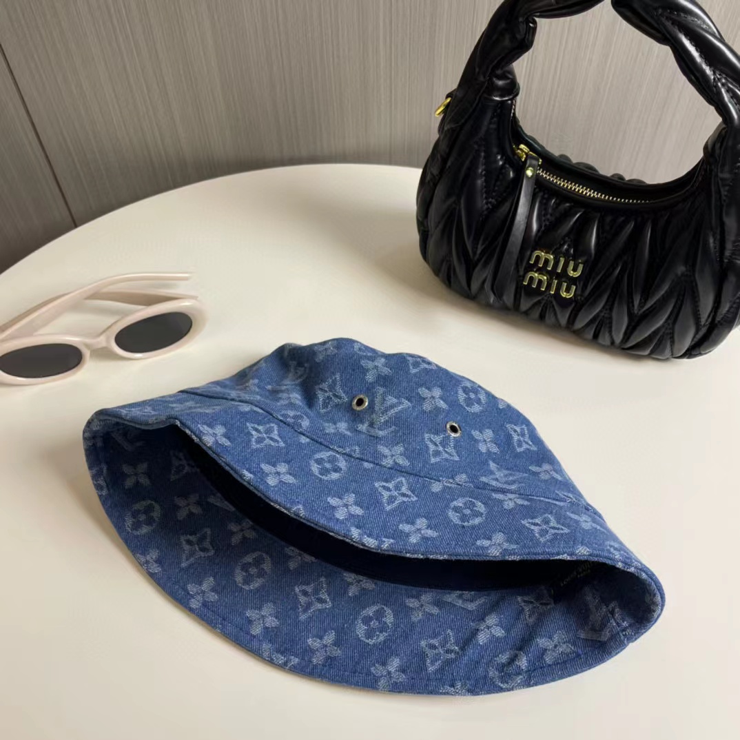 LV ジャガードデニム バケットハット【50％割引+送料無料】