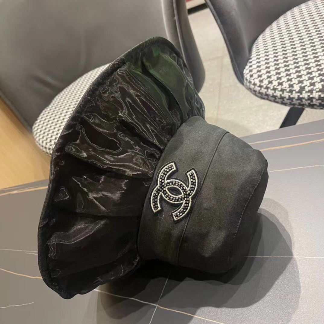 CHANE1 ダブル C ロゴ サンハット【50％割引+送料無料】