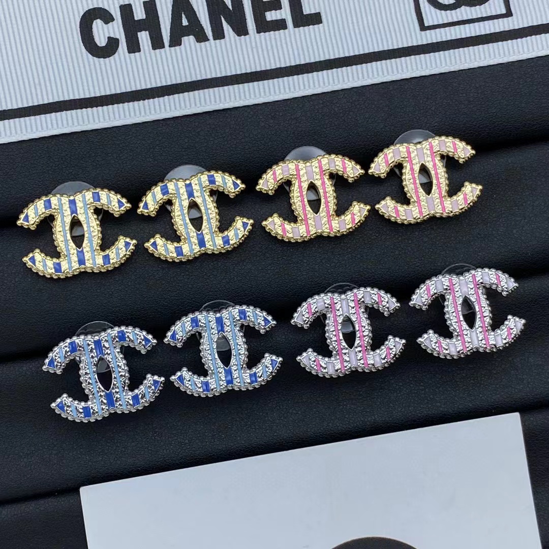 CHANE1 ダブルC スタッドピアス【50％割引+送料無料】