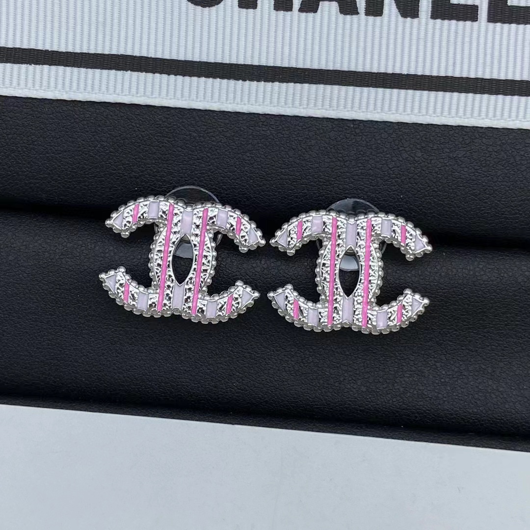 CHANE1 ダブルC スタッドピアス【50％割引+送料無料】