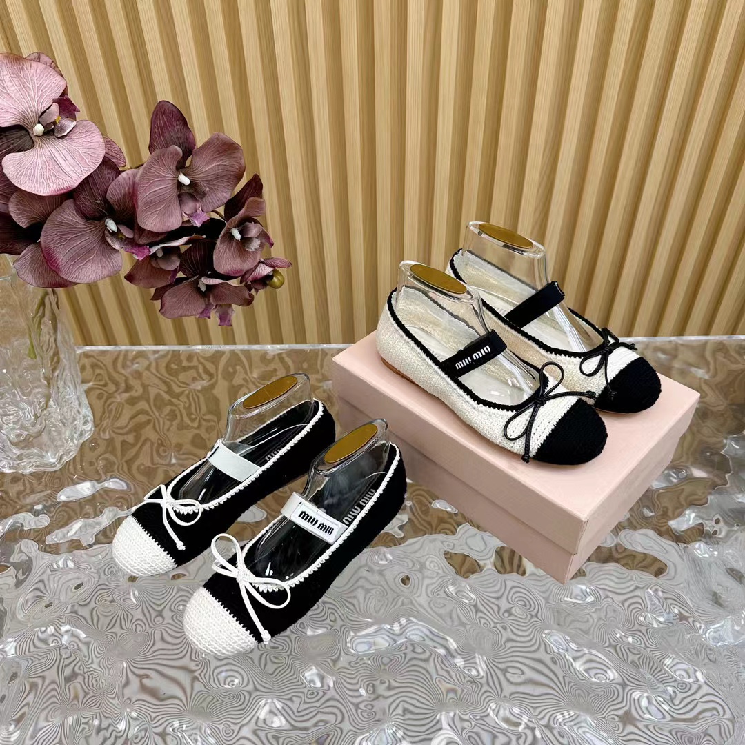 M1UM1U 高品質織りバレエシューズ【50％割引+送料無料】