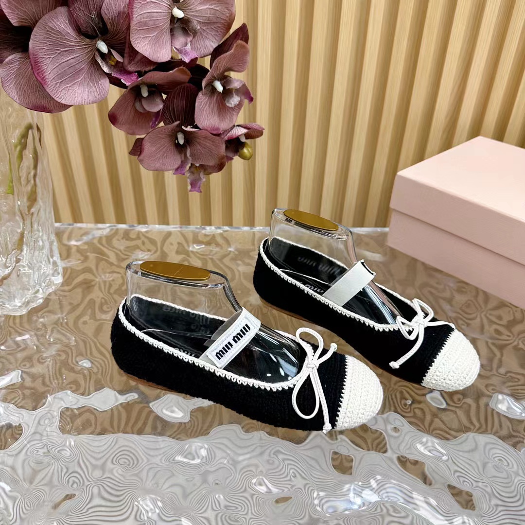 M1UM1U 高品質織りバレエシューズ【50％割引+送料無料】