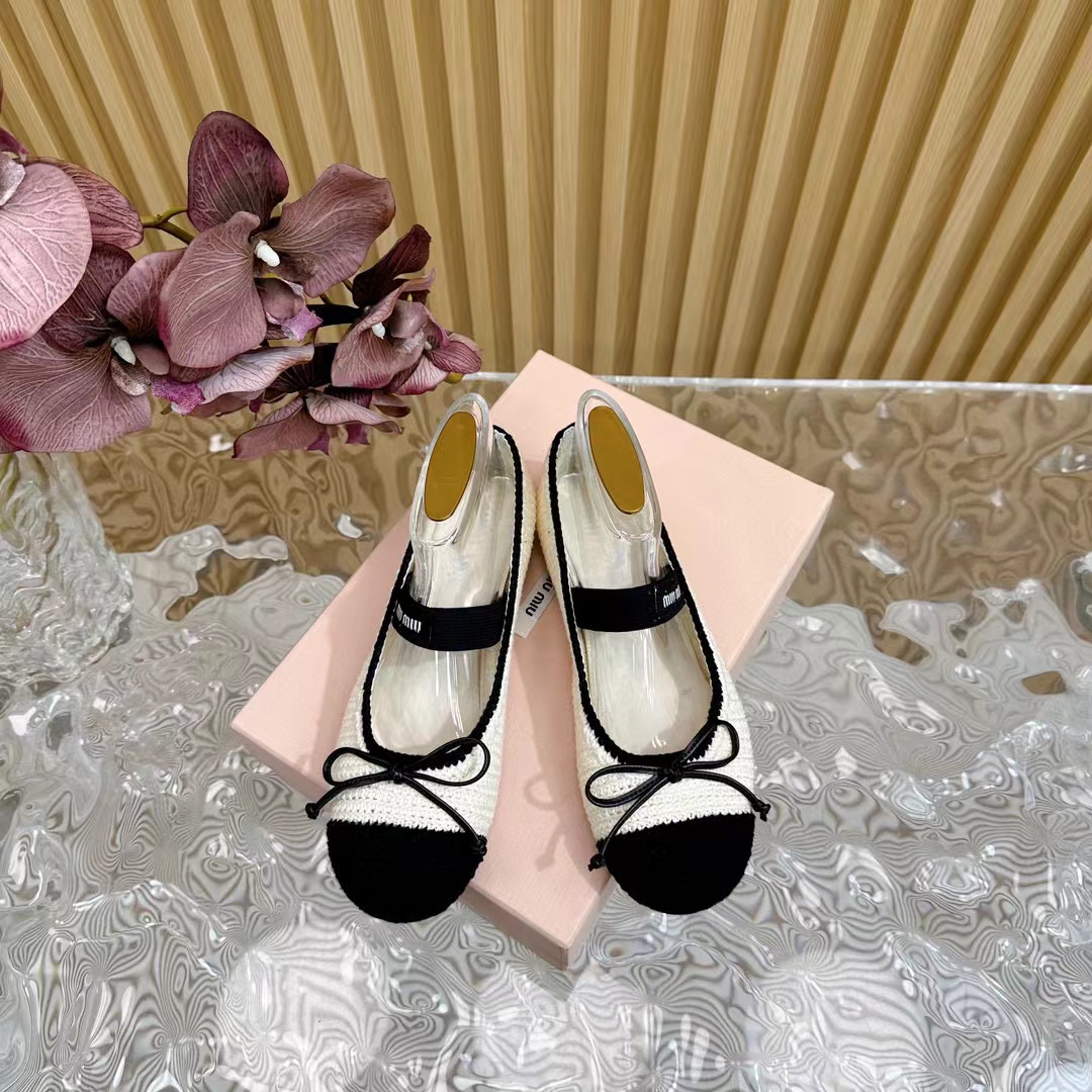 M1UM1U 高品質織りバレエシューズ【50％割引+送料無料】