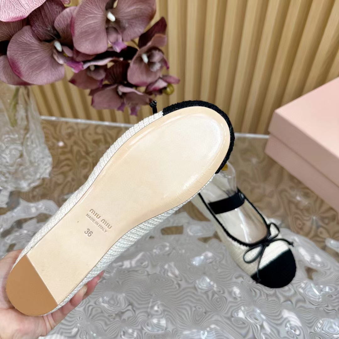 M1UM1U 高品質織りバレエシューズ【50％割引+送料無料】