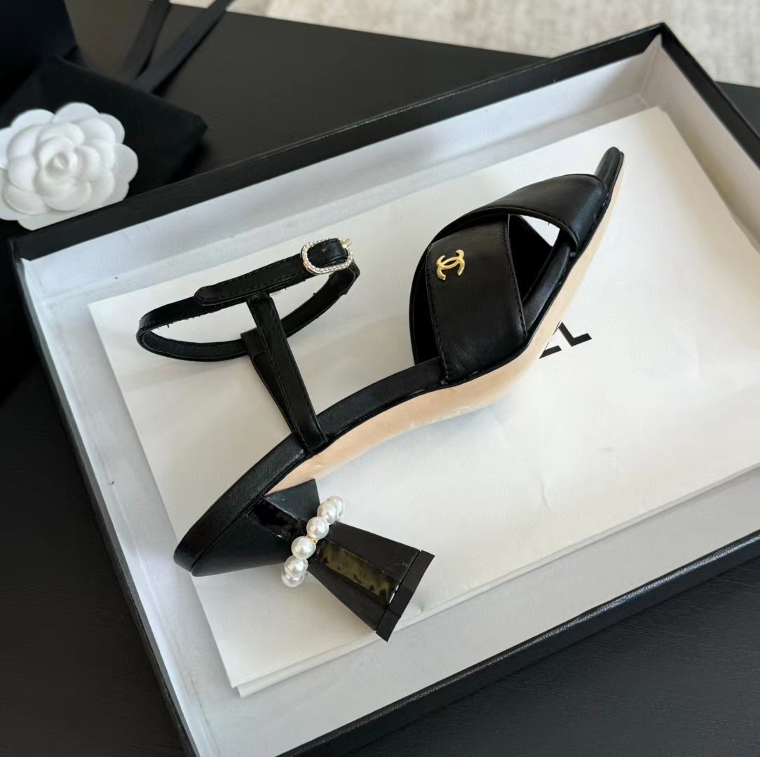 CHANE1 高品質パールハイヒール【50％割引+送料無料】