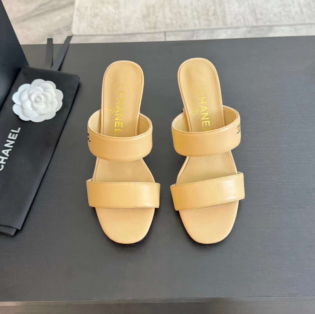 CHANE1 高品質パールハイヒールスリッパ【50％割引+送料無料】