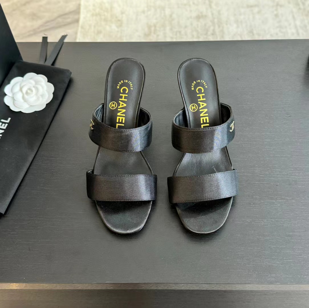 CHANE1 高品質パールハイヒールスリッパ【50％割引+送料無料】