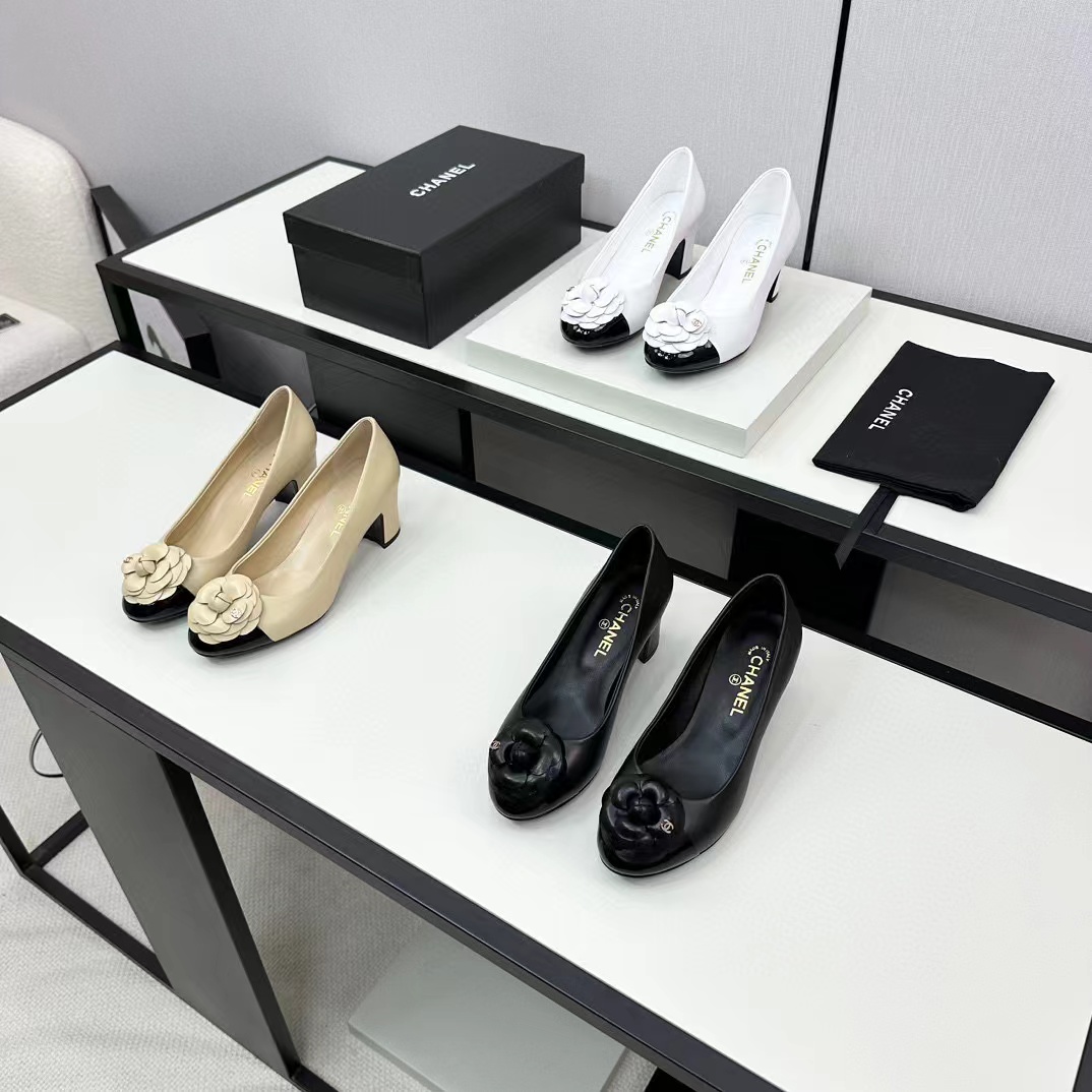 CHANE1 高品質カメリアハイヒール【50％割引+送料無料】
