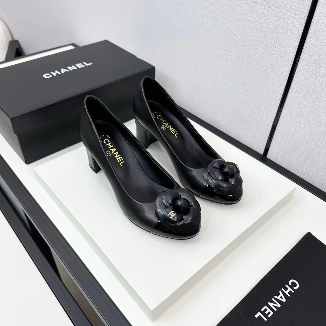 CHANE1 高品質カメリアハイヒール【50％割引+送料無料】