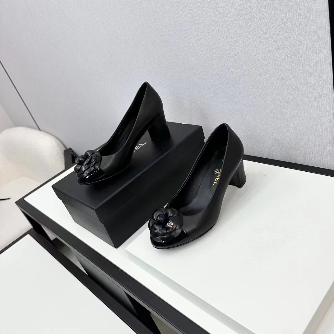 CHANE1 高品質カメリアハイヒール【50％割引+送料無料】