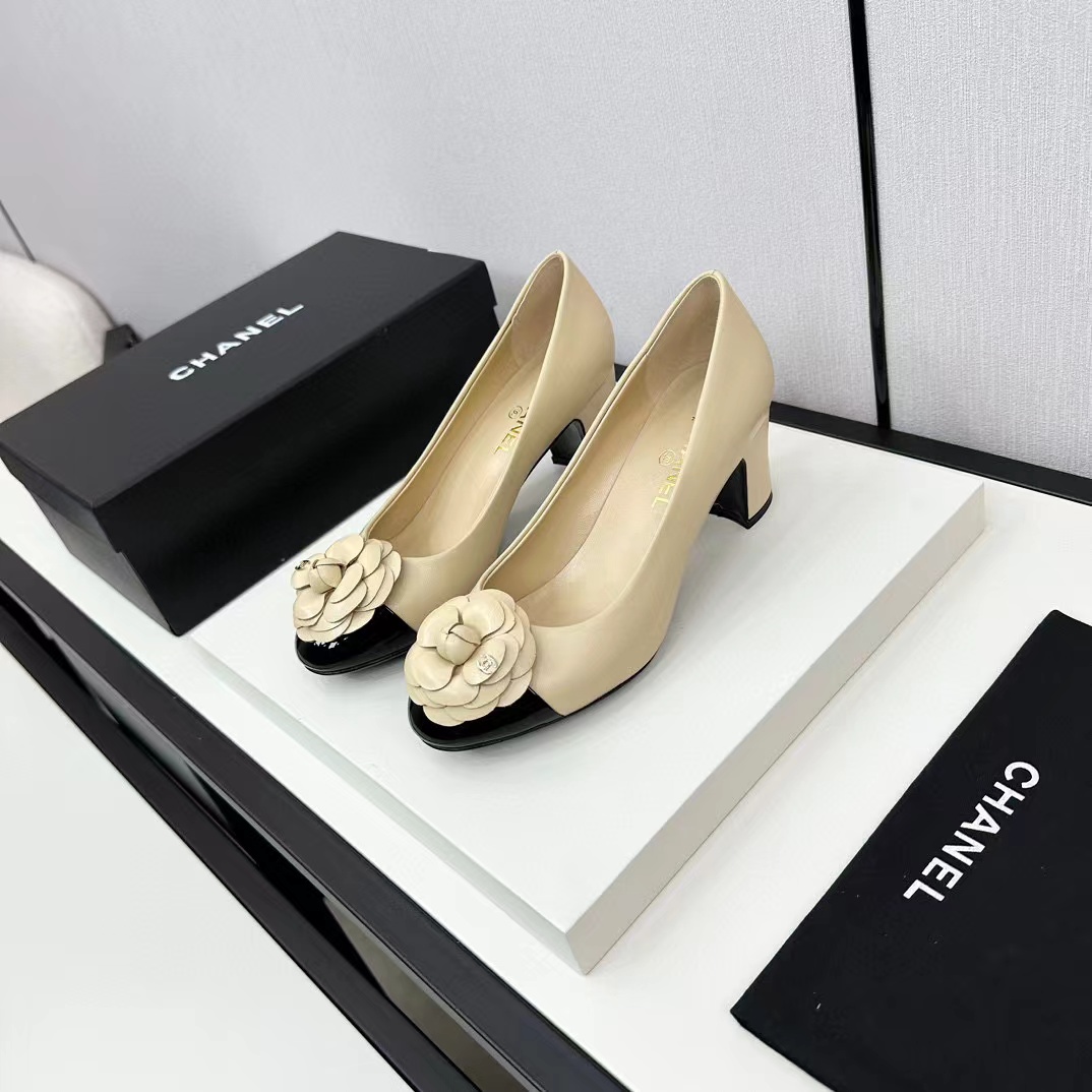 CHANE1 高品質カメリアハイヒール【50％割引+送料無料】