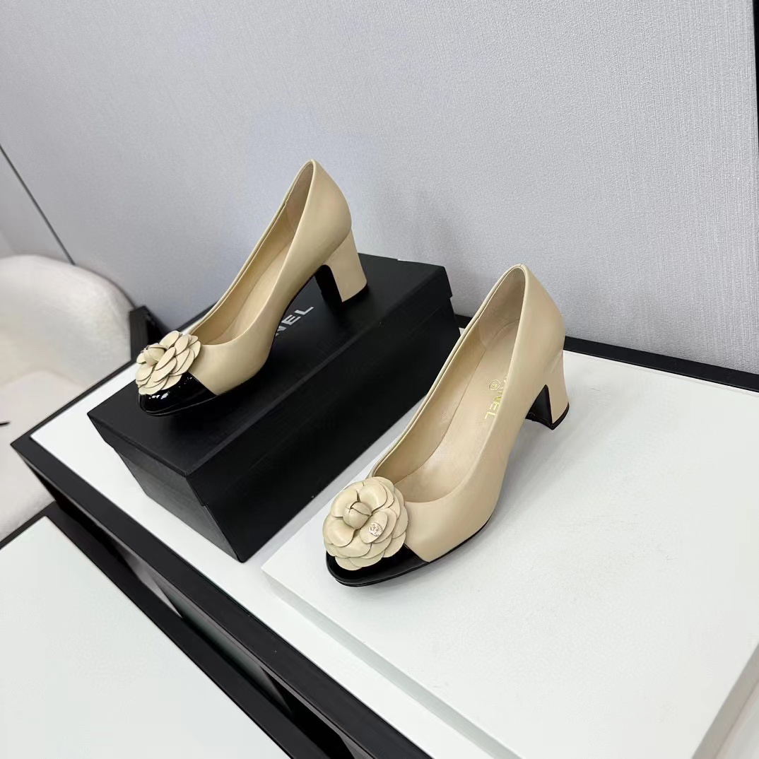 CHANE1 高品質カメリアハイヒール【50％割引+送料無料】