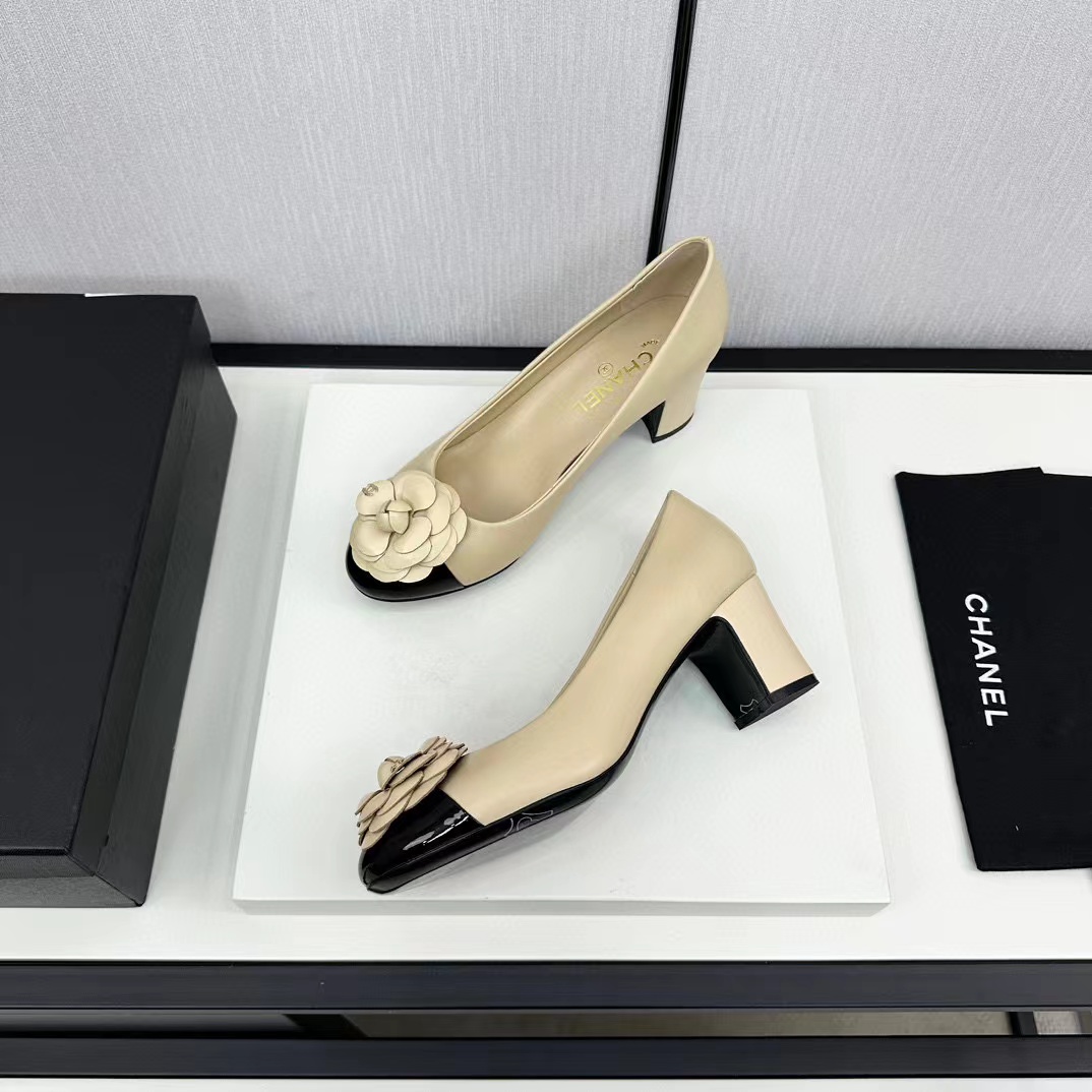 CHANE1 高品質カメリアハイヒール【50％割引+送料無料】