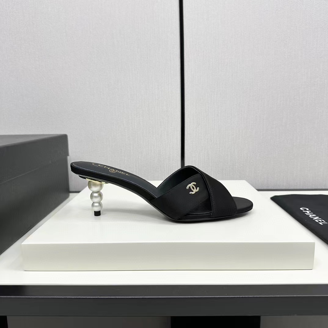CHANE1 高品質パールハイヒールスリッパ【50％割引+送料無料】