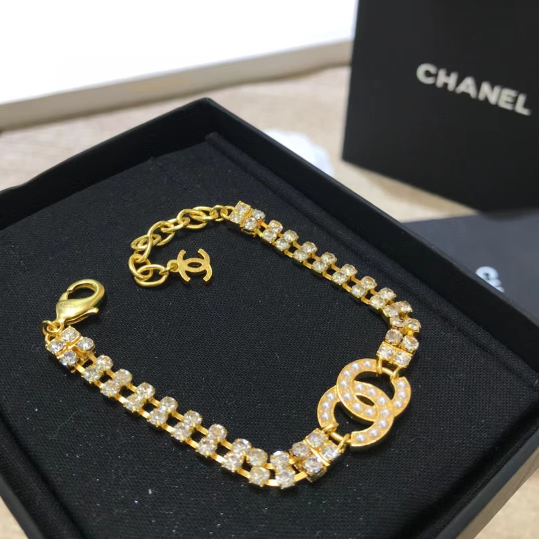 CHANE1 パール ダイヤモンド ブレスレット【50％割引+送料無料】