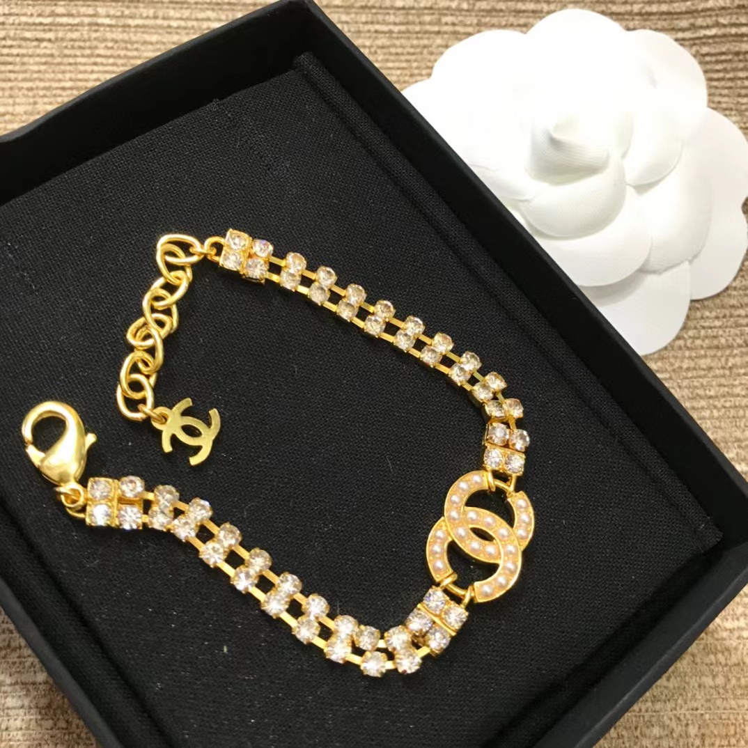 CHANE1 パール ダイヤモンド ブレスレット【50％割引+送料無料】