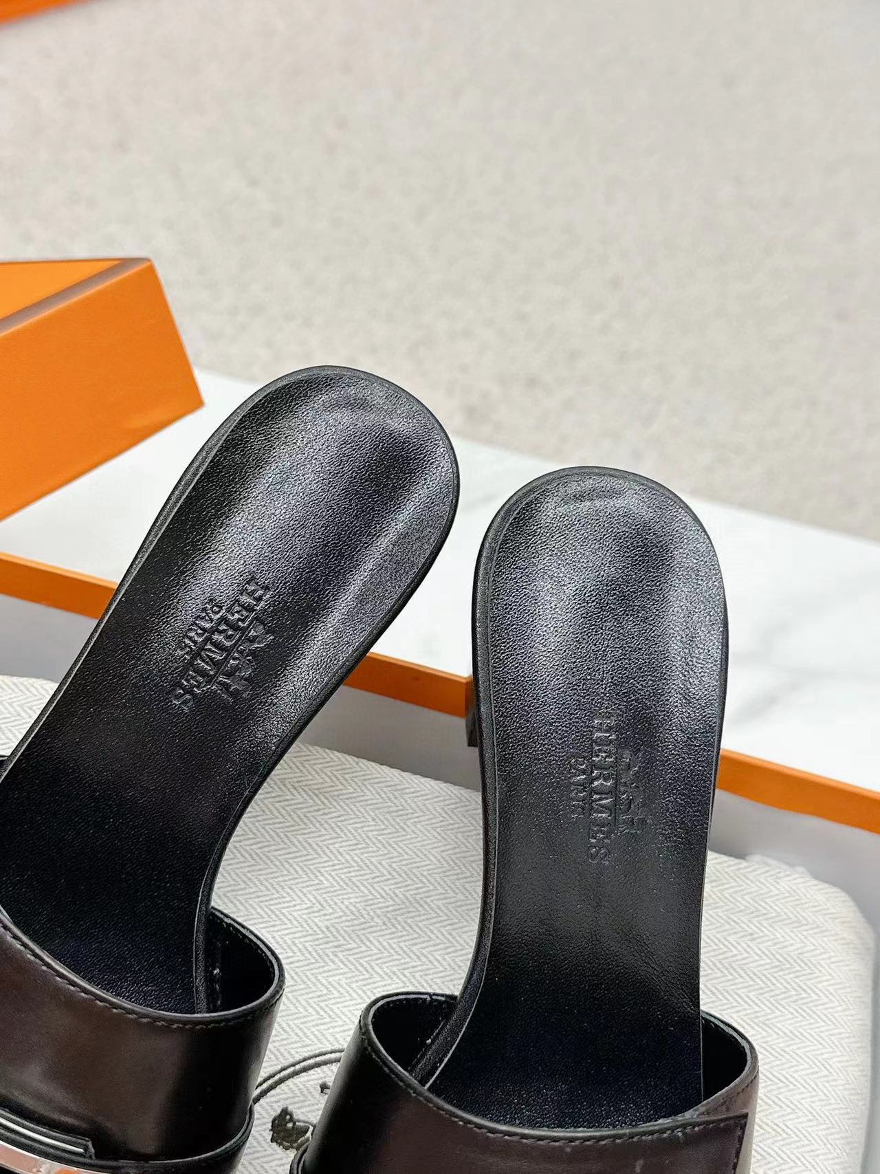 HERME5 高品質ハイヒールスリッパ【50％割引+送料無料】