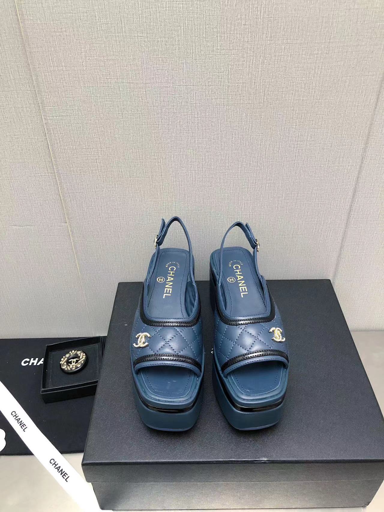 CHANE1 高品質シープスキンプラットフォームサンダル【50％割引+送料無料】