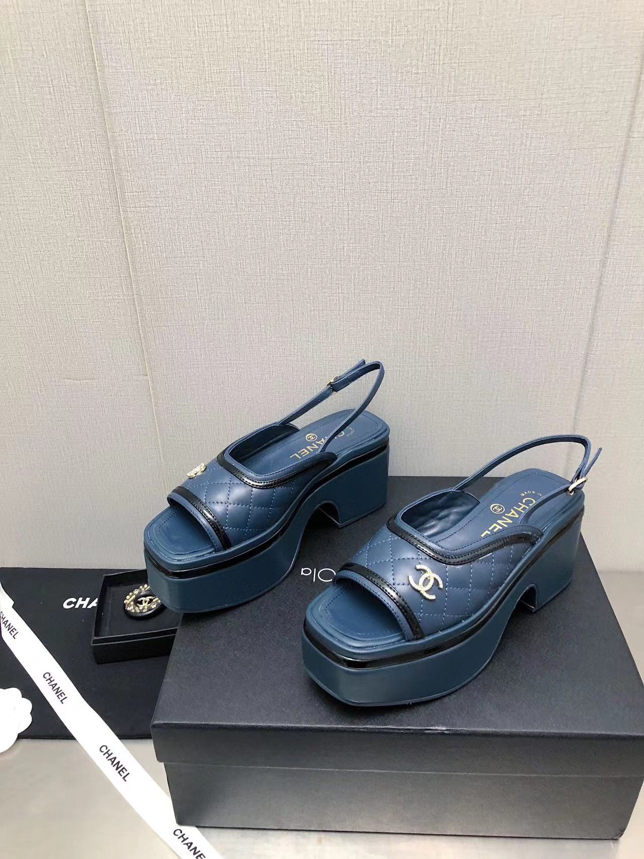 CHANE1 高品質シープスキンプラットフォームサンダル【50％割引+送料無料】